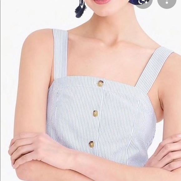 NWT J.Crew Mercantile Sleeveless Button Down Tank Dress - Picture 3 of 6